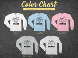 "Custom Text/ Image Long-sleeves T-shirt"- Adults & Teens